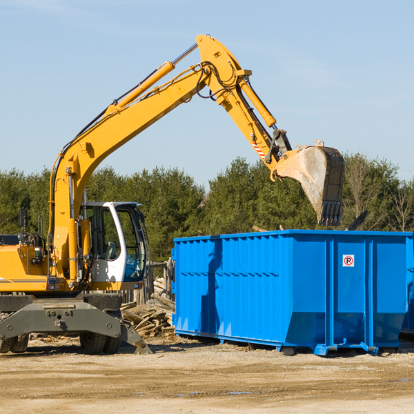 how many times can i have a residential dumpster rental emptied in Guernsey County OH